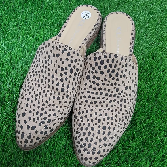 CL by Laundry Cheetah Print Mules 7.5 - Picture 1 of 7
